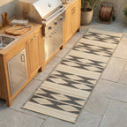 Cairo Natural & Black Outdoor Rug