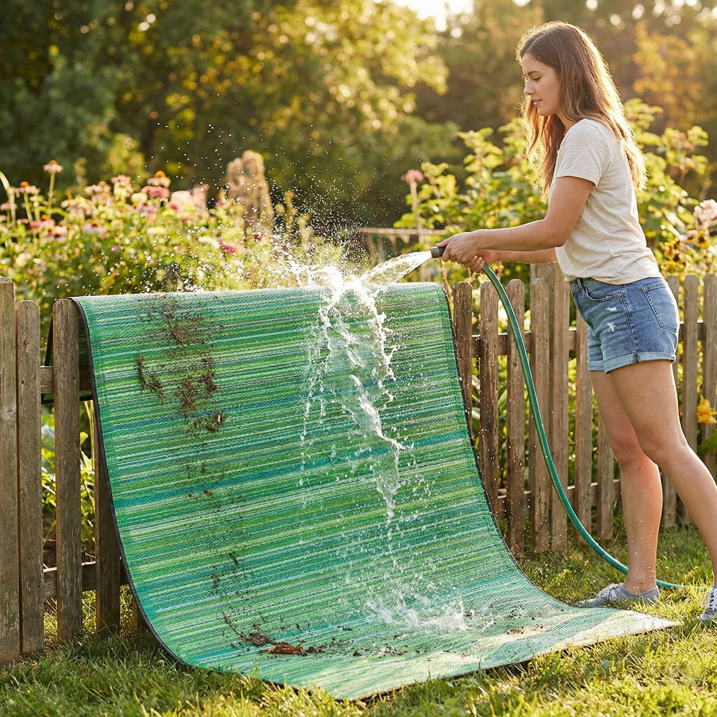 Cancun Outdoor Rug | Modern Striped Multicolor Design