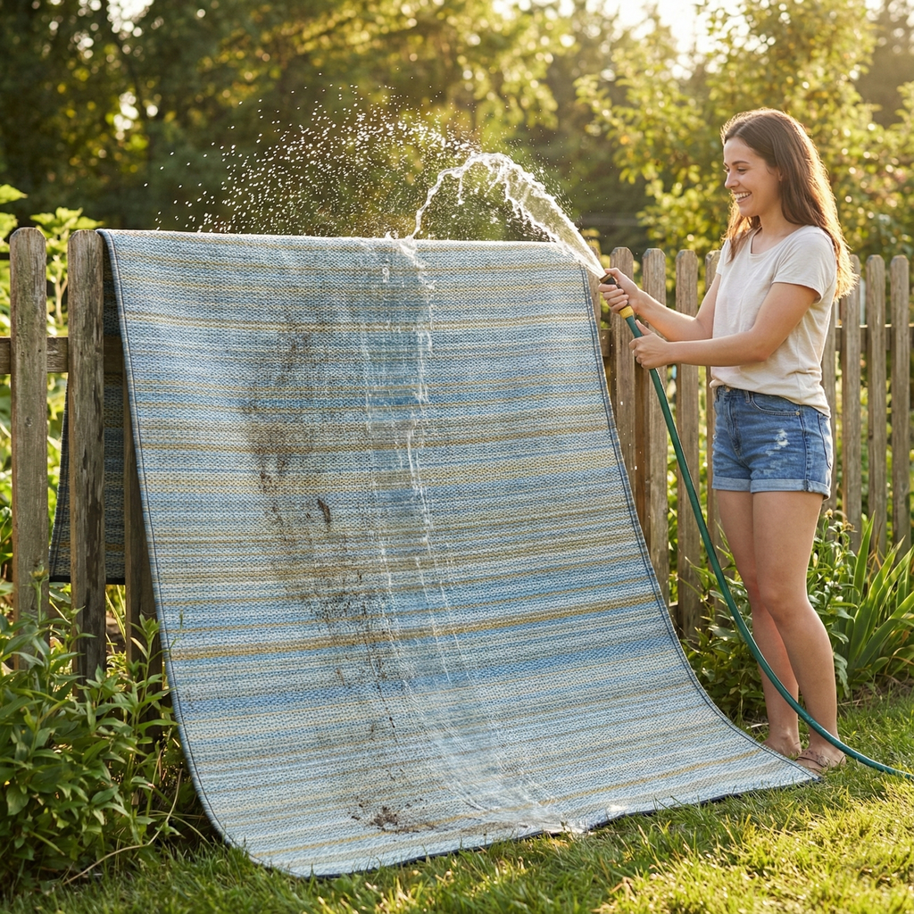 Cancun Outdoor Rug | Modern Striped Multicolor Design