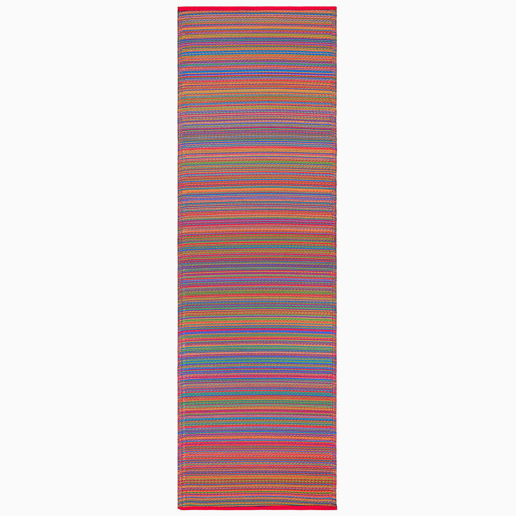 Cancun Outdoor Rug | Modern Striped Multicolor Design