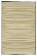 Cancun Shadow Sand & Black Outdoor Rug | Double-Sided Neutral Design