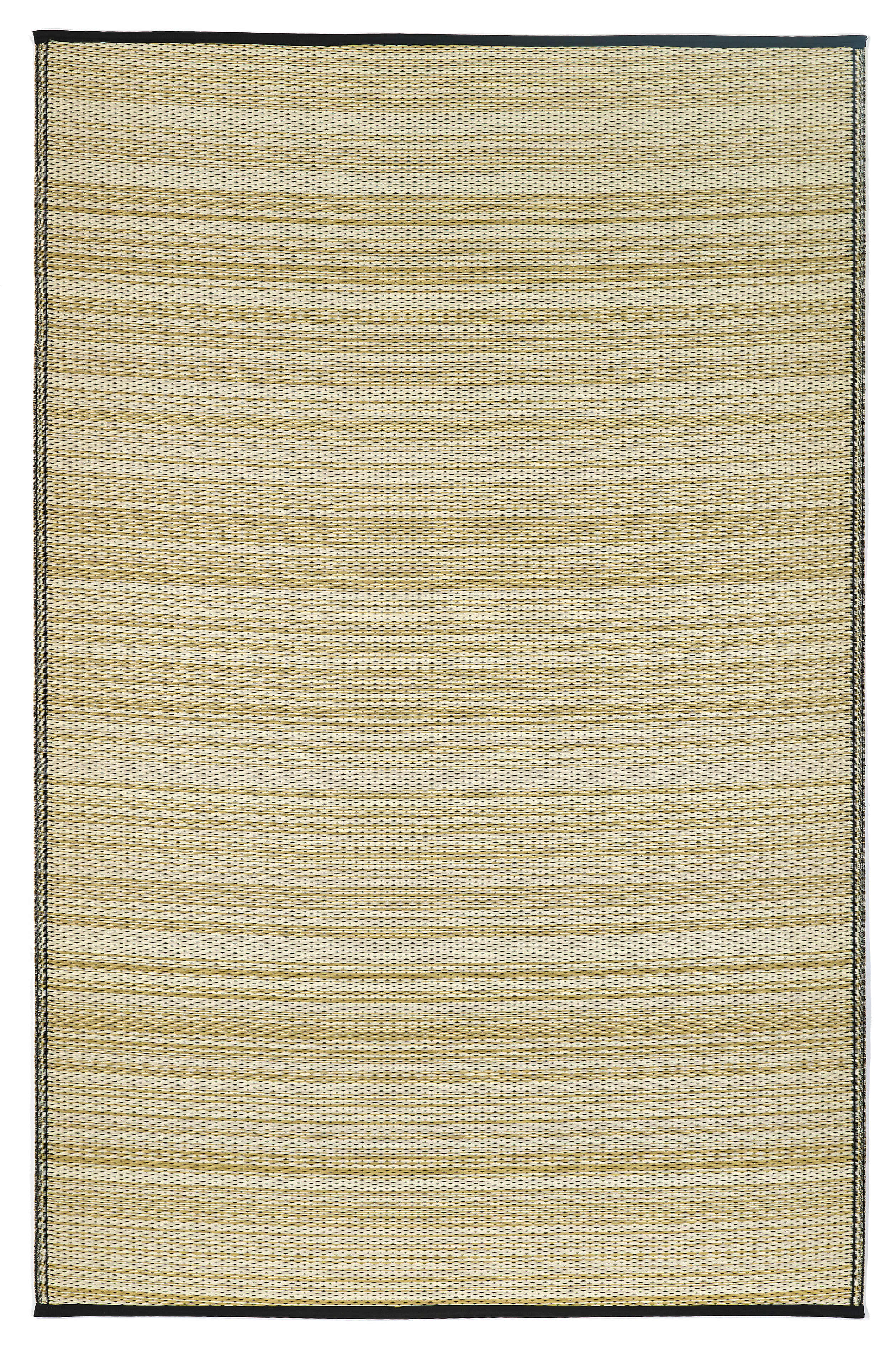 Cancun Shadow Sand & Black Outdoor Rug | Double-Sided Neutral Design