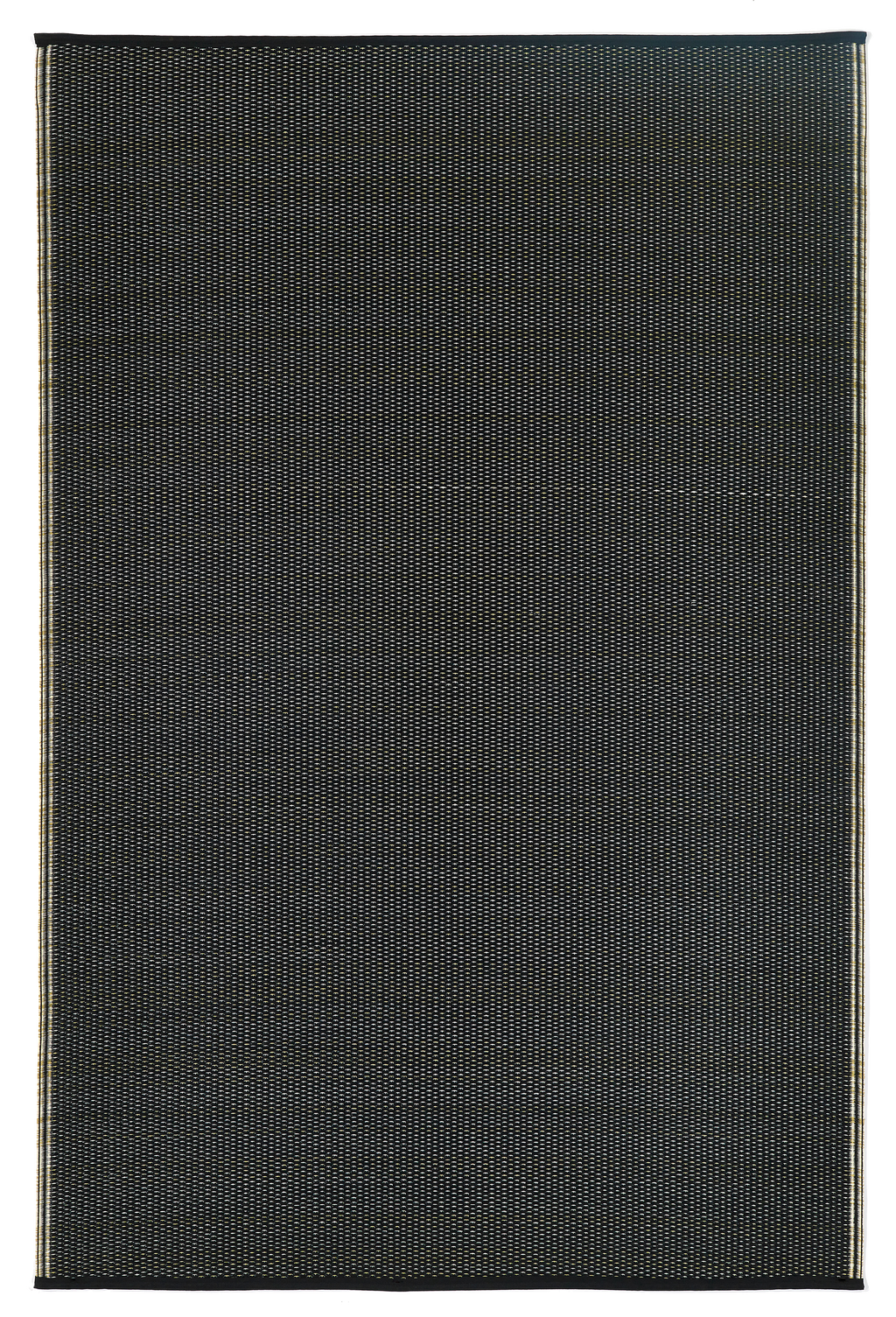 Cancun Shadow Sand & Black Outdoor Rug | Double-Sided Neutral Design