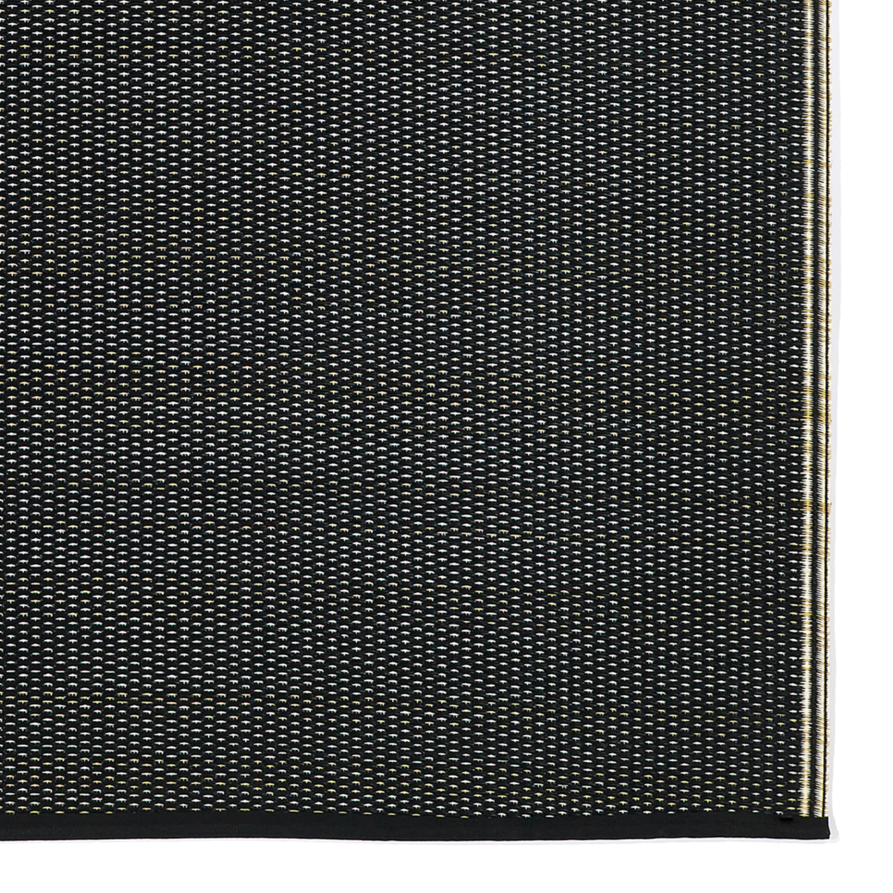Cancun Shadow Sand & Black Outdoor Rug | Double-Sided Neutral Design