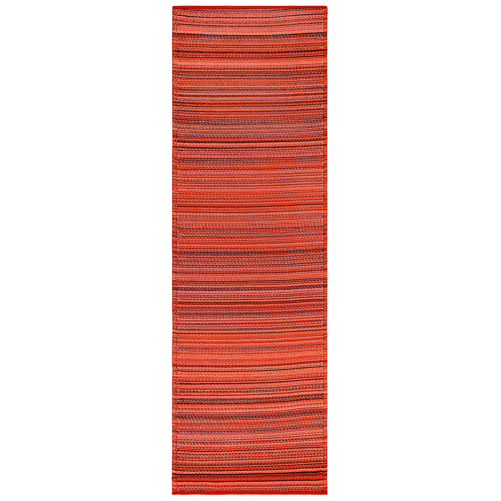 Cancun Sunset Outdoor Rug | Striped Sunset Design