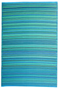 Cancun Outdoor Rug | Modern Striped Multicolor Design