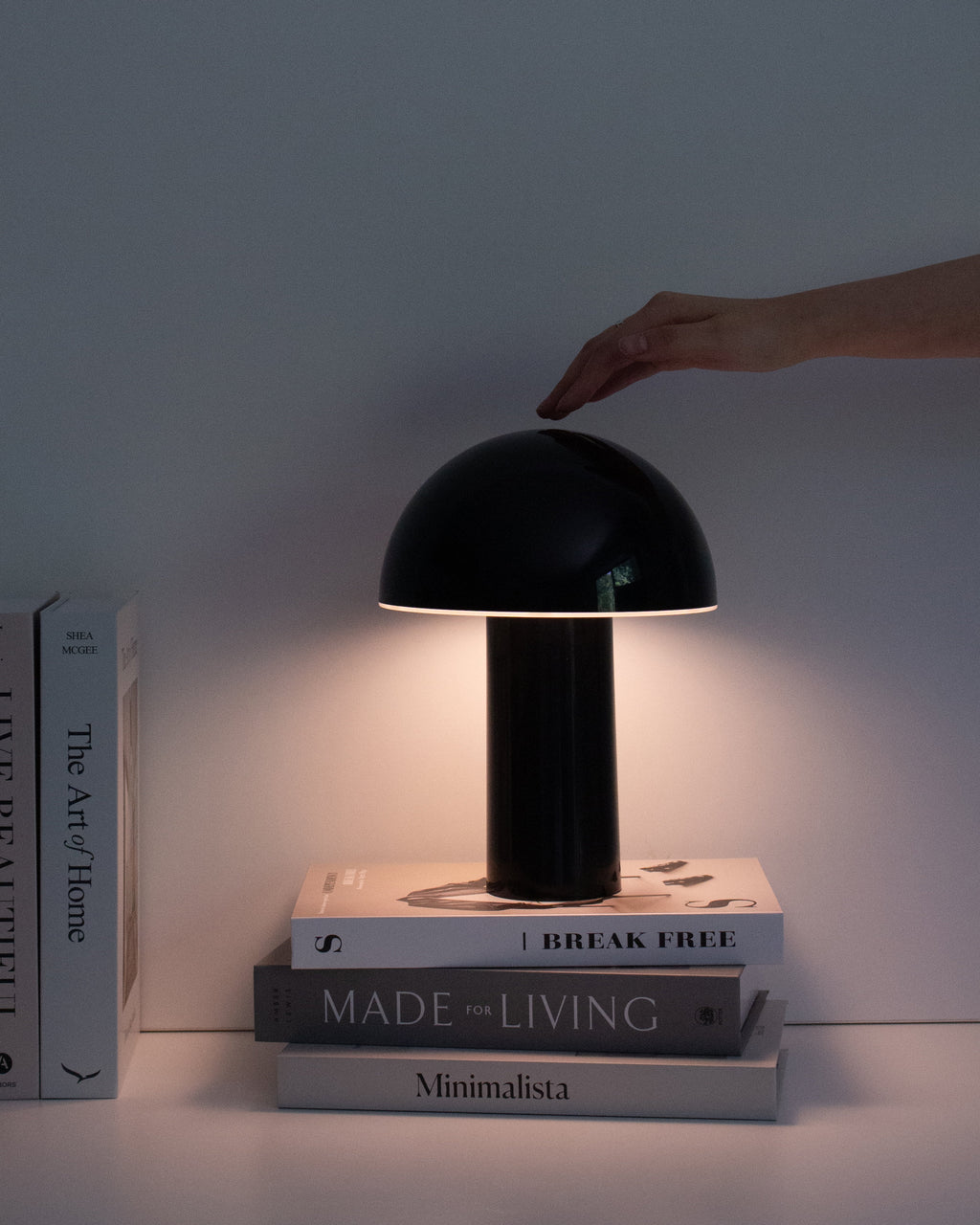 Celia Portable Mushroom Lamp | Cordless Rechargeable Table Lamp