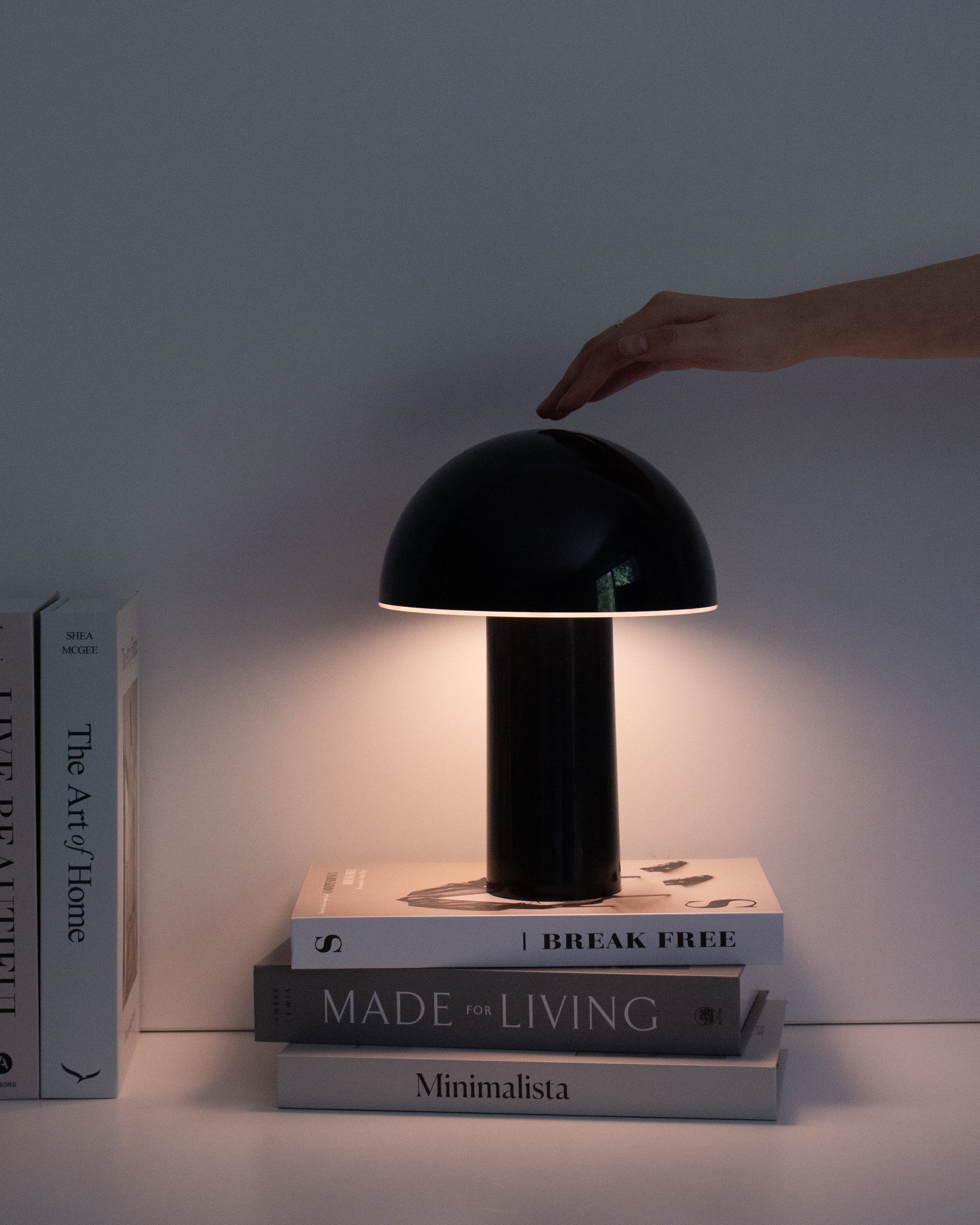 Celia Portable Mushroom Lamp | Cordless Rechargeable Table Lamp