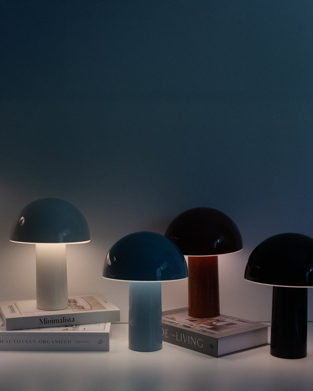 Celia Portable Mushroom Lamp | Cordless Rechargeable Table Lamp