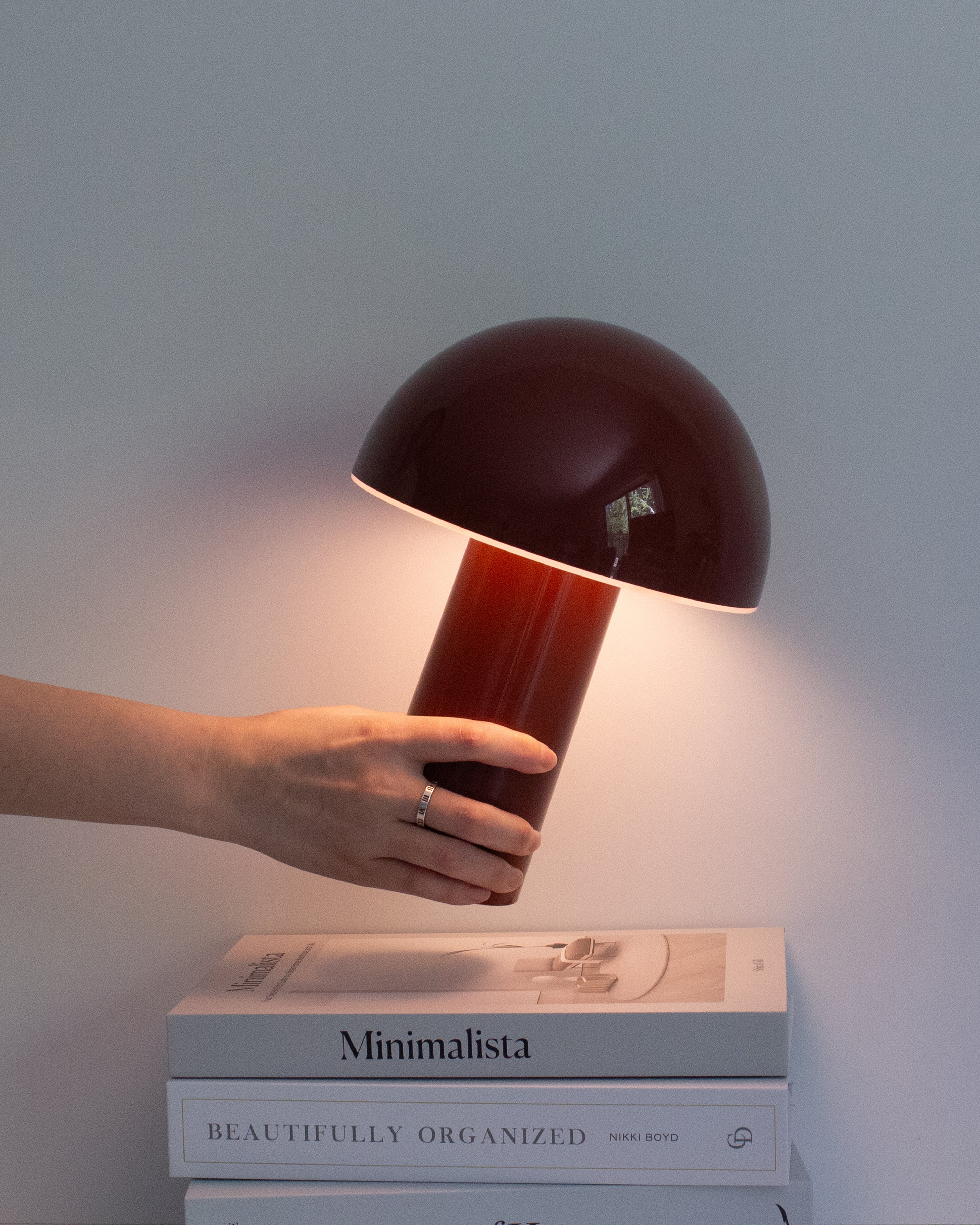 Celia Portable Mushroom Lamp | Cordless Rechargeable Table Lamp