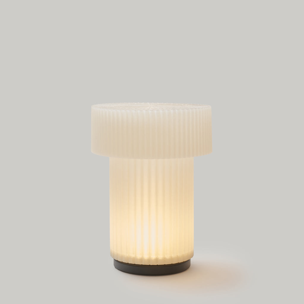 Cordless Mini Drum Lamp | Rechargeable 3D Printed Portable Table Lamp – Wooj Design