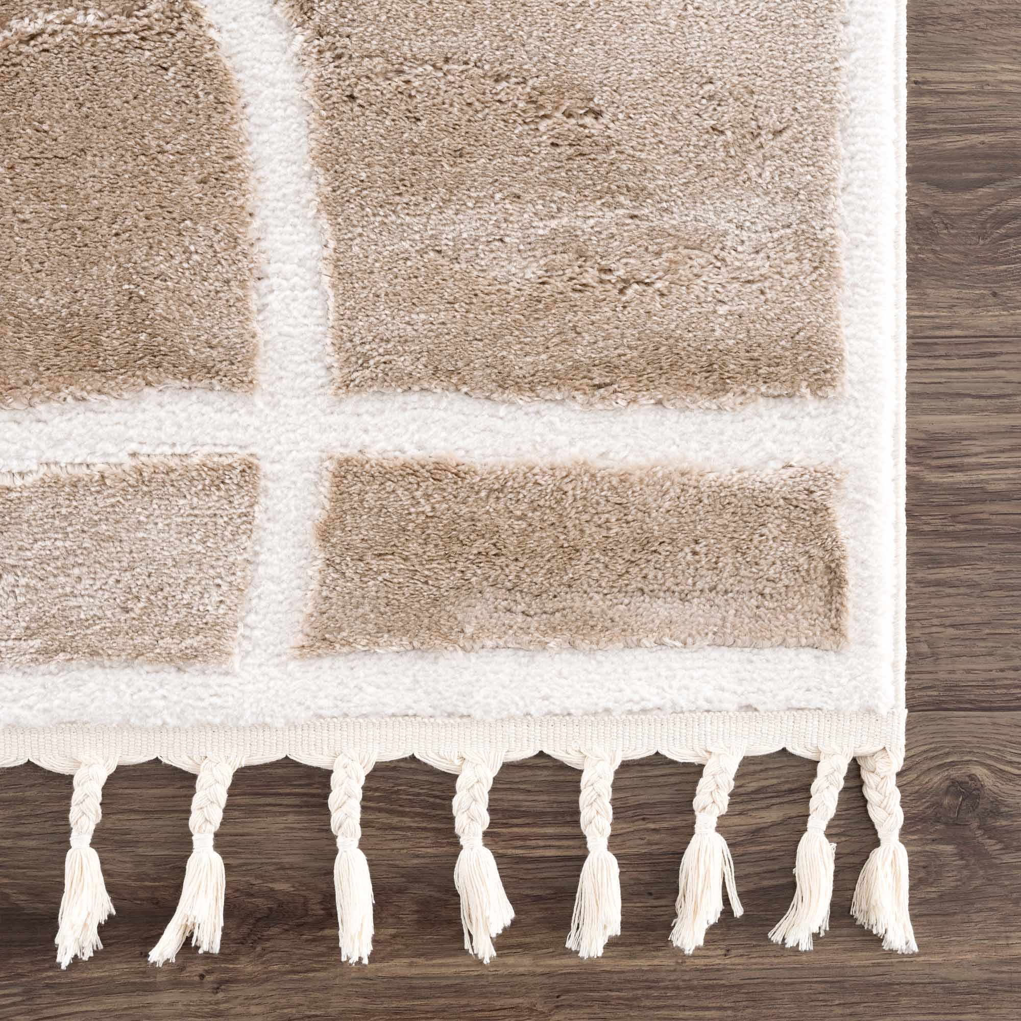 Azana Cream Area Rug | Modern Minimalist Line Design