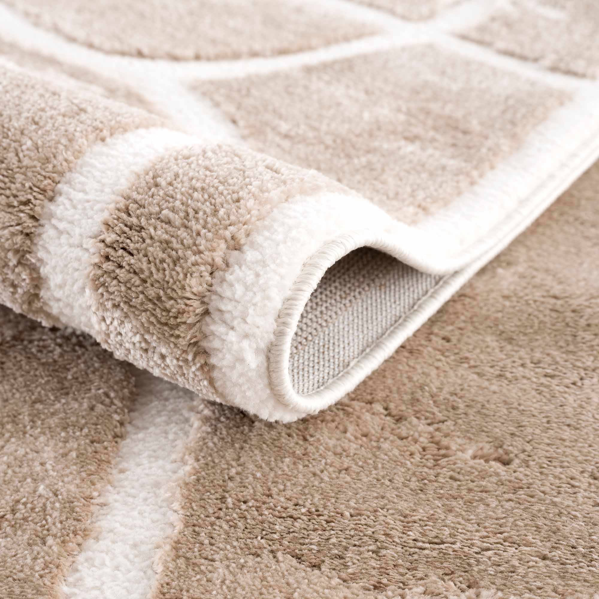 Azana Cream Area Rug | Modern Minimalist Line Design