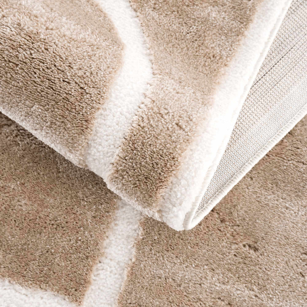 Azana Cream Area Rug | Modern Minimalist Line Design