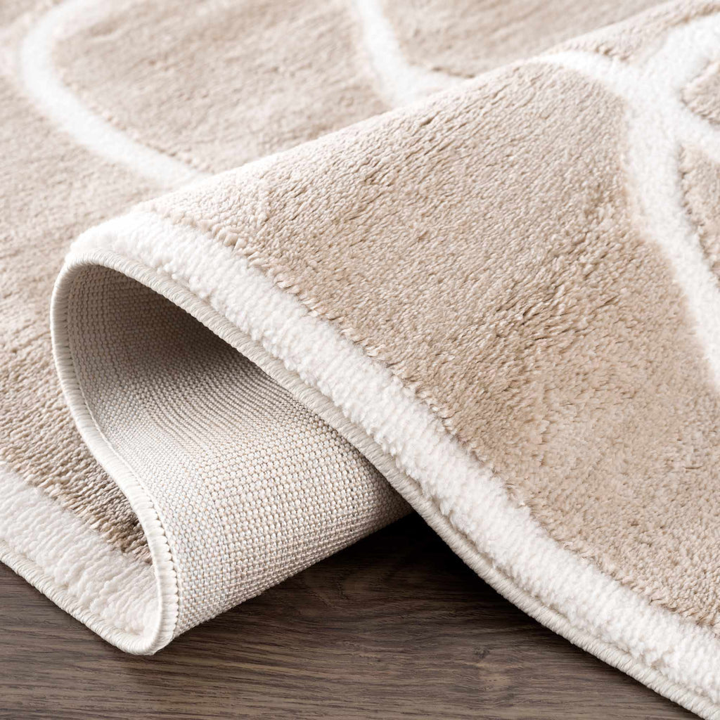 Azana Cream Area Rug | Modern Minimalist Line Design