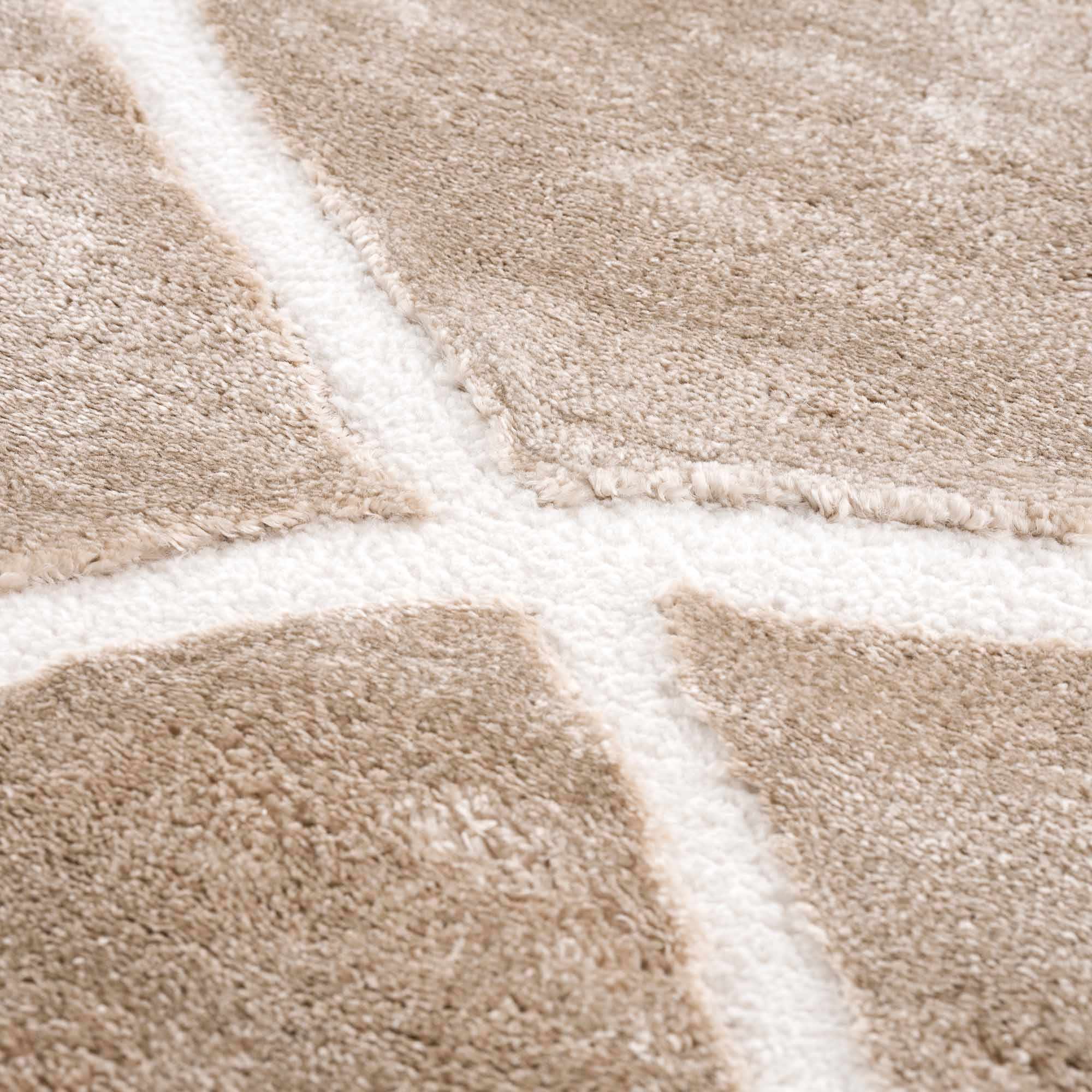 Azana Cream Area Rug | Modern Minimalist Line Design