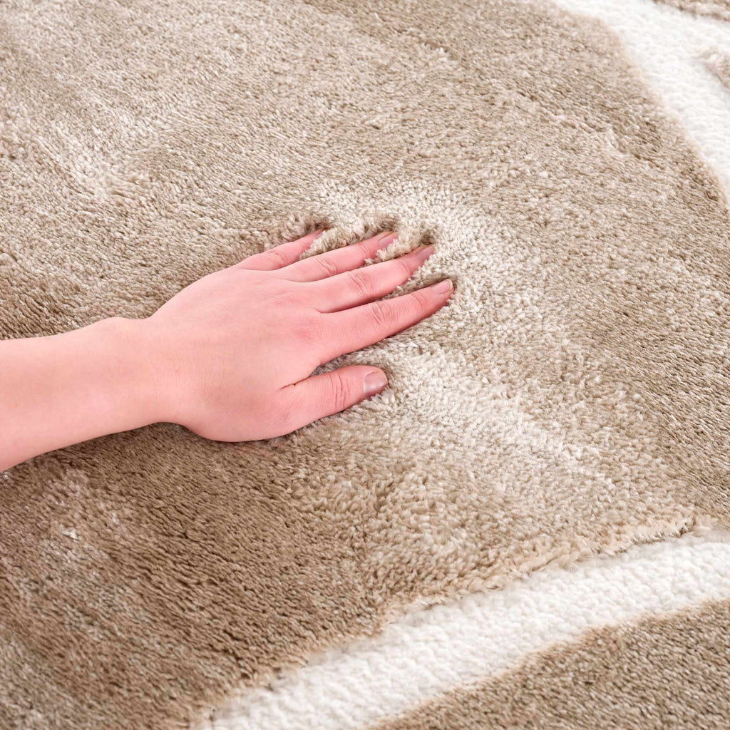 Azana Cream Area Rug | Modern Minimalist Line Design