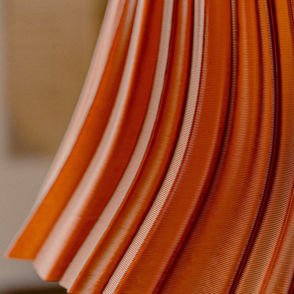 Pleat Lamp | Sculptural Pleated Table Lamp – Wooj Design