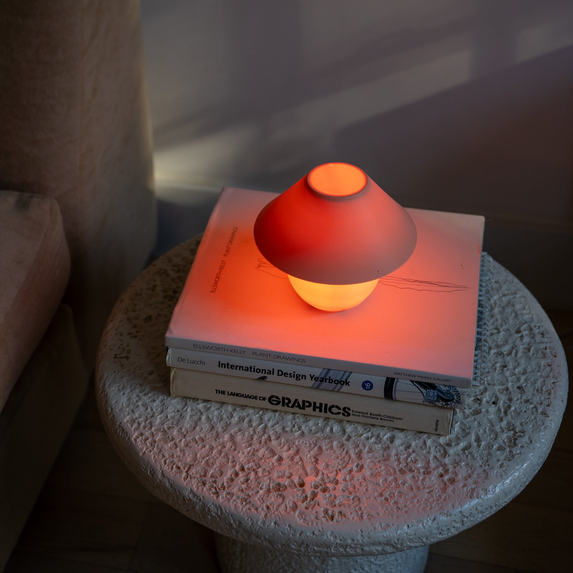 Scoop Lamp | 3D Printed Ceramic-Inspired Designer Table Lamp – Analuisa Corrigan x Wooj Design