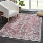 Holi Burgundy Area Rug