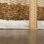 Trunding Light Beige Plush Area Rug