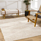 Trunding Light Beige Plush Area Rug