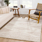 Trunding Light Beige Plush Area Rug