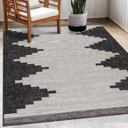 Djugun Dark Indoor/Outdoor Area Rug