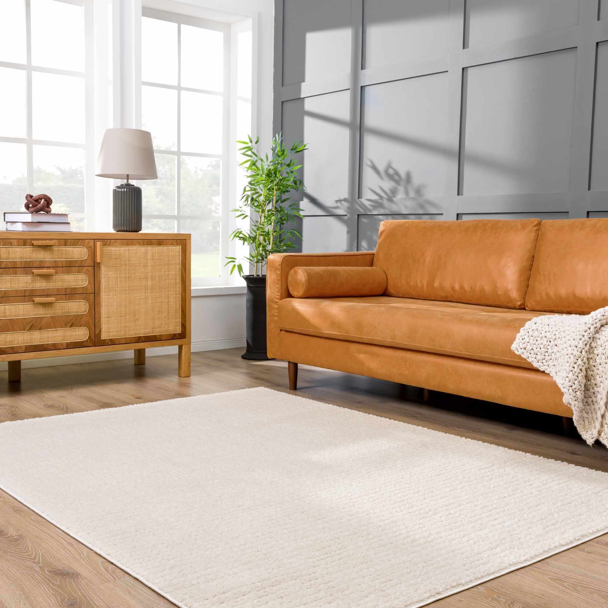 Keita Ivory Area Rug | Contemporary Neutral Living Room Rug – Boutique Rugs