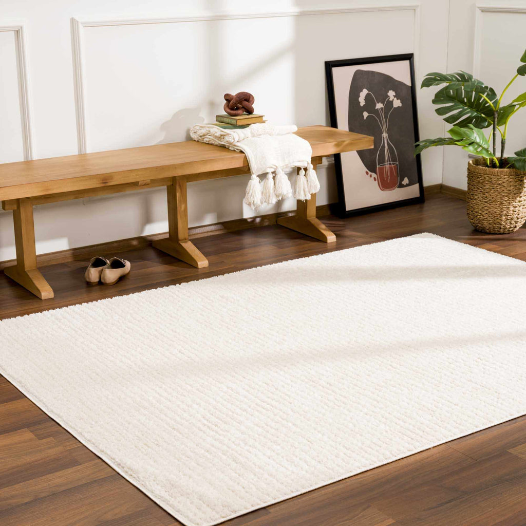 Keita Ivory Area Rug | Contemporary Neutral Living Room Rug – Boutique Rugs