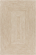 Flaxville Braided Faux Jute Outdoor Rug