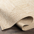 Flaxville Braided Faux Jute Outdoor Rug