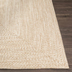 Flaxville Braided Faux Jute Outdoor Rug