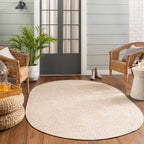 Flaxville Braided Faux Jute Outdoor Rug