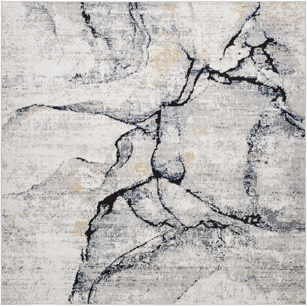 Fremantle Gray Marble Area Rug | Abstract Modern Rug – Boutique Rugs