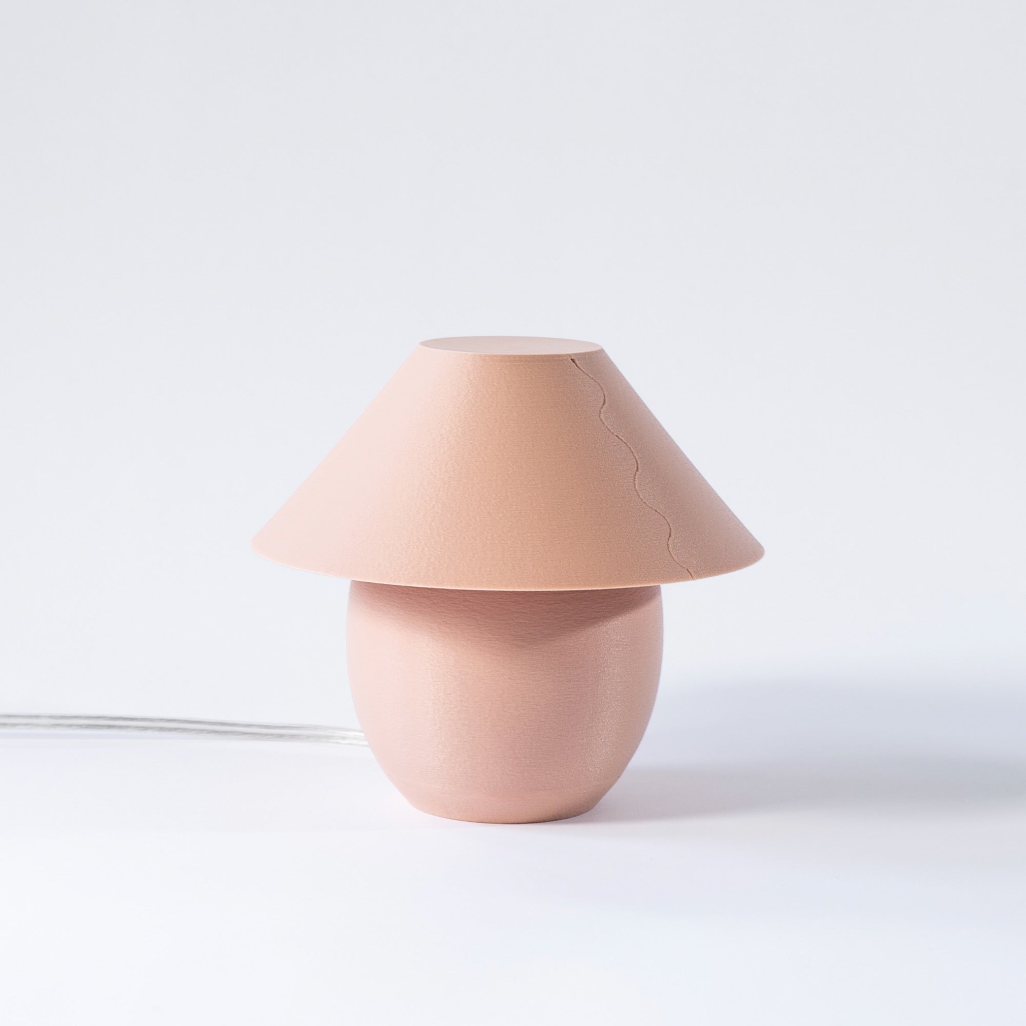 Scoop Lamp | 3D Printed Ceramic-Inspired Designer Table Lamp – Analuisa Corrigan x Wooj Design
