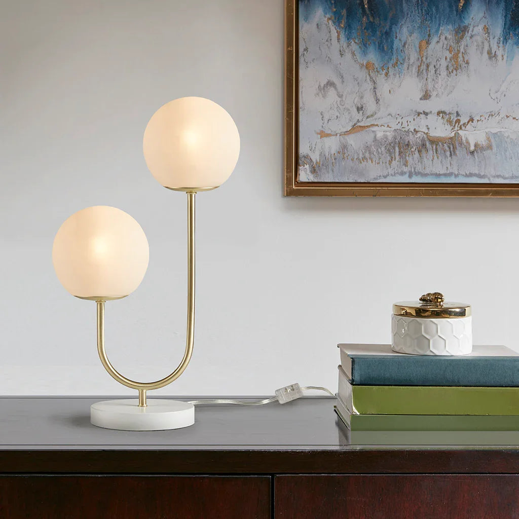 Twin Globe Table Lamp