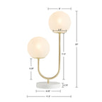 Twin Globe Table Lamp