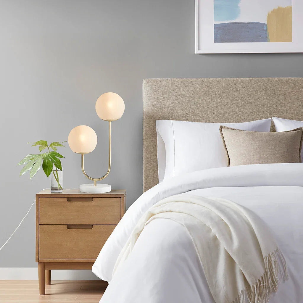 Twin Globe Table Lamp