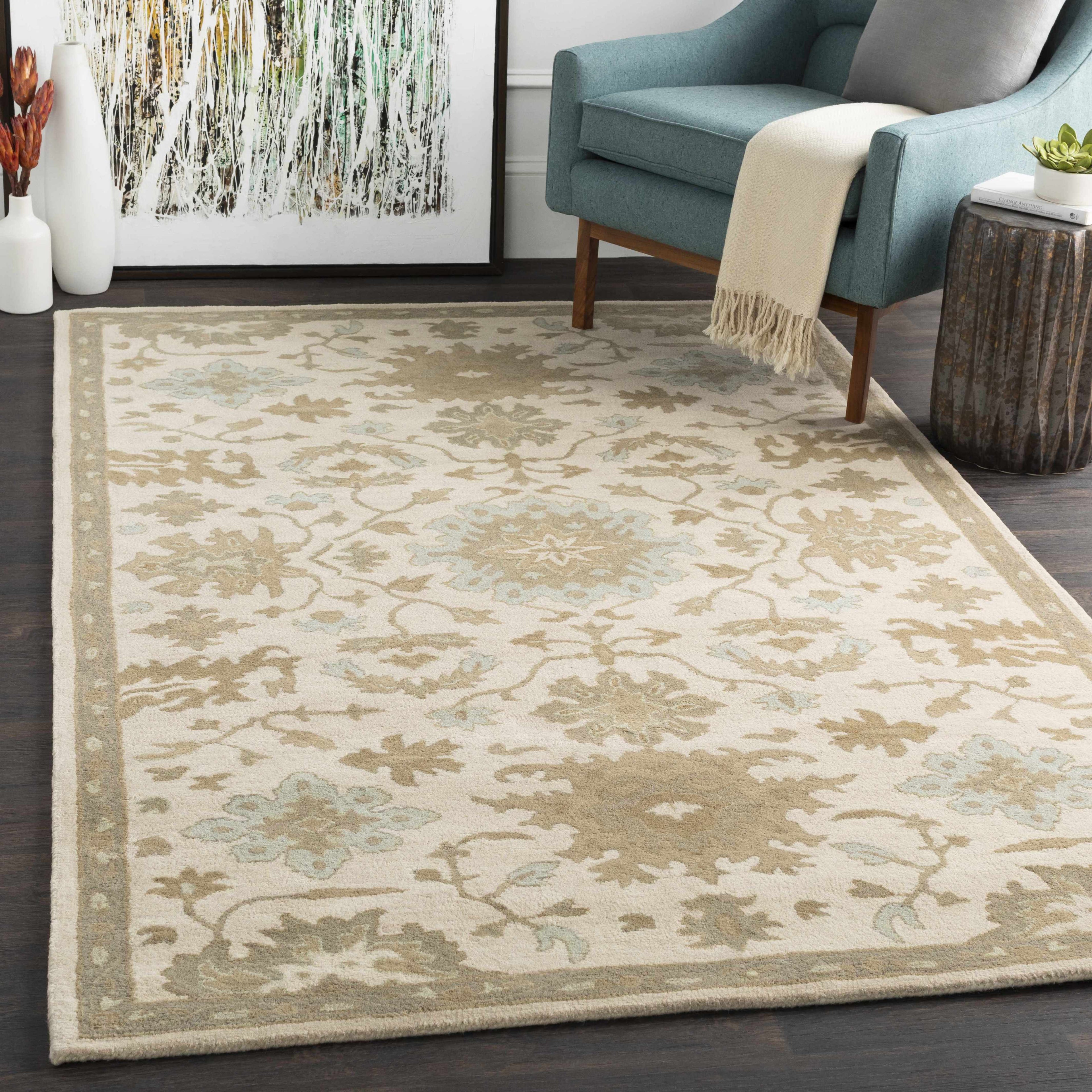 Hazen Hand Tufted Wool Area Rug