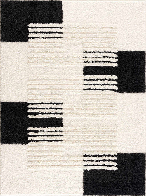 Astro Black & White Area Rug