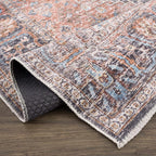Holi Blue & Burgundy Area Rug