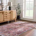 Holi Burgundy Area Rug