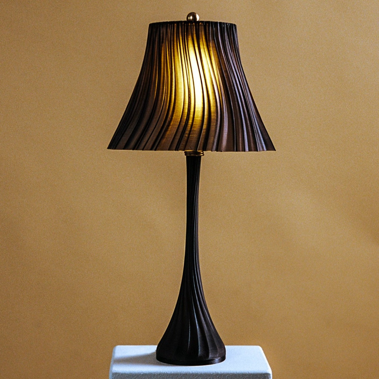 Pleat Lamp | Sculptural Pleated Table Lamp – Wooj Design