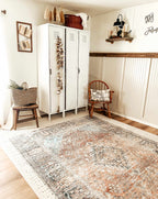 Holi Blue & Burgundy Area Rug