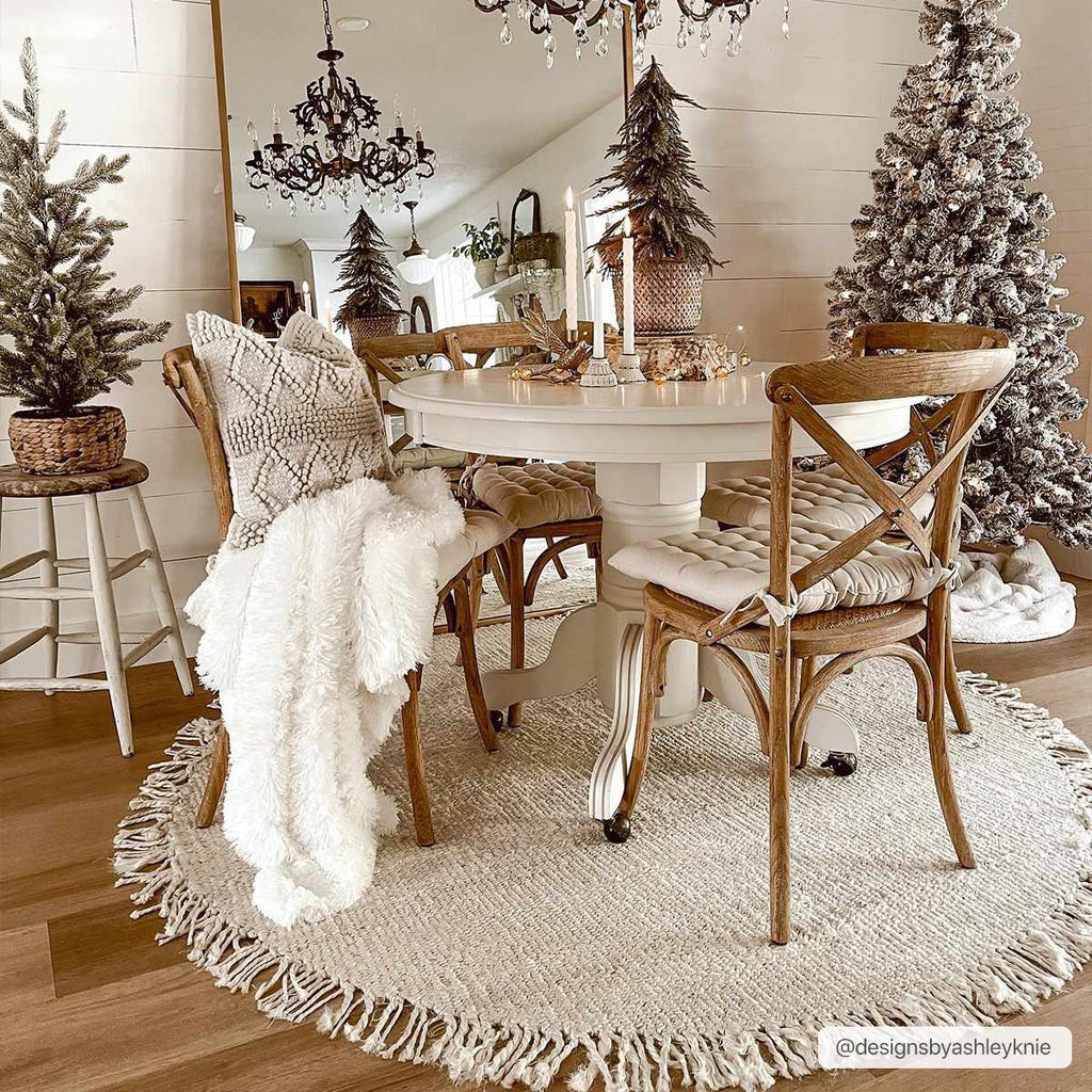 Iantha Tasseled Jute Area Rug