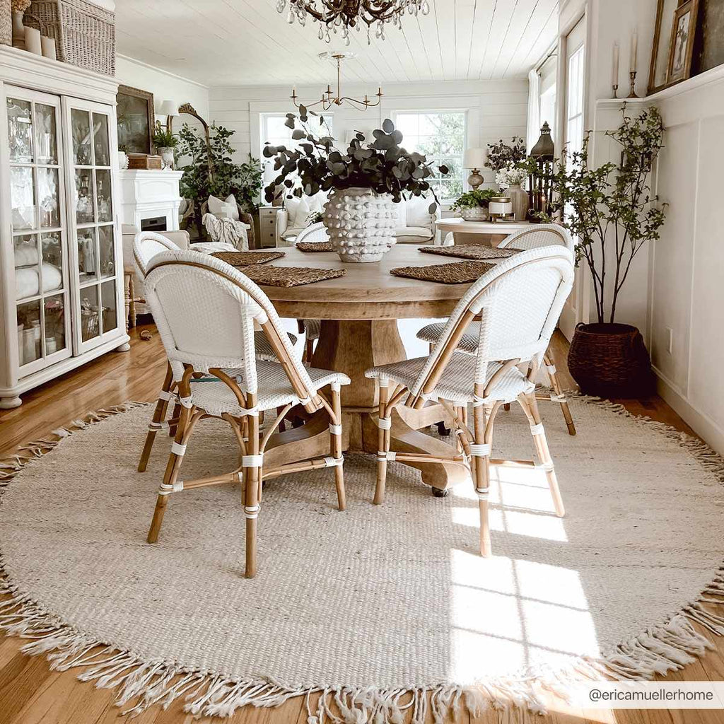 Iantha Tasseled Jute Area Rug