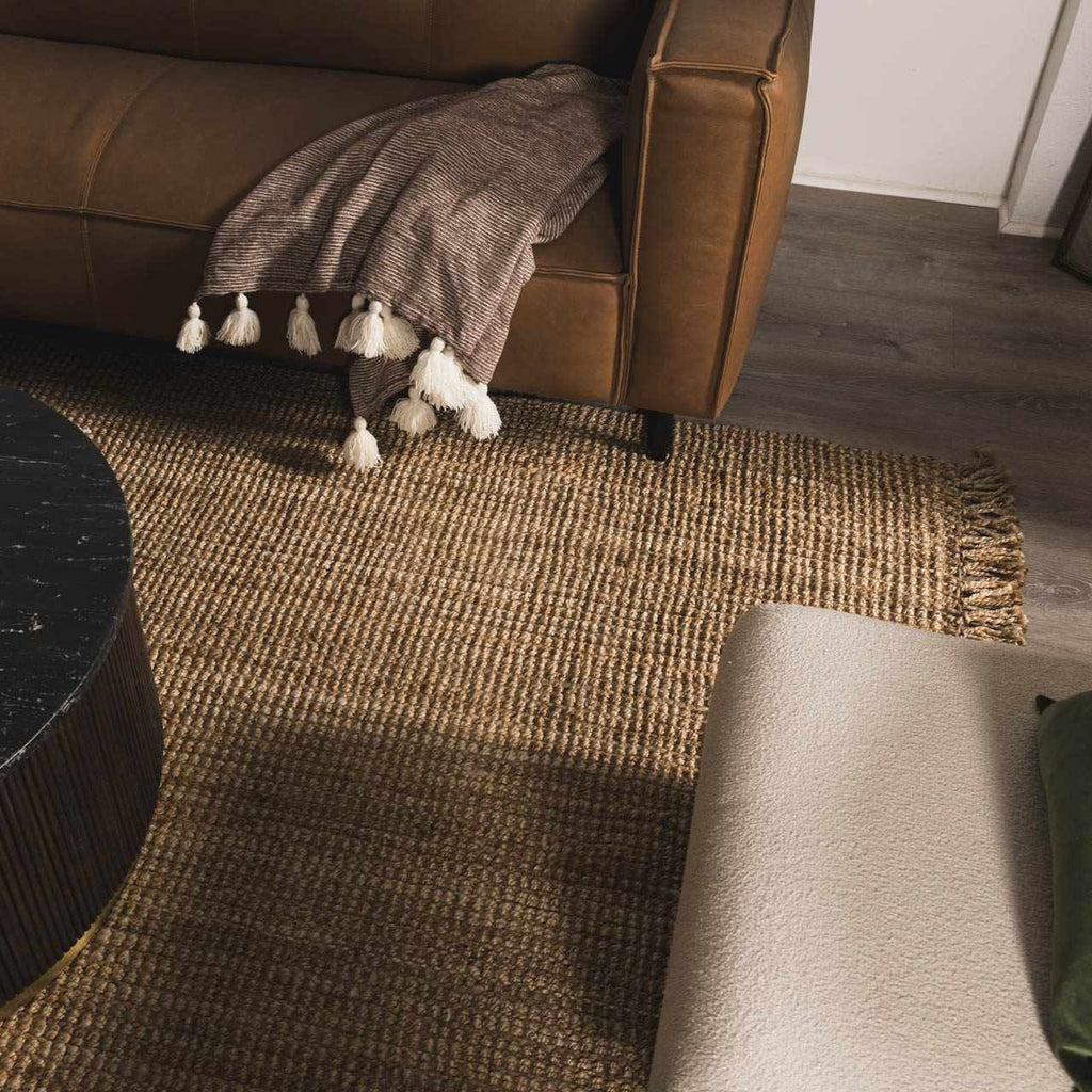 Oaks Natural Jute Flatweave Rug | Handwoven Low-Pile Jute Area Rug – Boutique Rugs