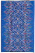 Jodhpur Multi Blue Outdoor Rug | Boho Geometric Design