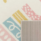 Rainbow & Hearts Cream Design